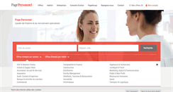 Desktop Screenshot of pagepersonnel.fr