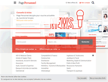 Tablet Screenshot of pagepersonnel.fr