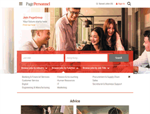 Tablet Screenshot of pagepersonnel.com.hk
