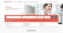 Desktop Screenshot of pagepersonnel.com.ar