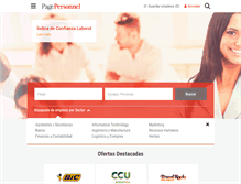 Tablet Screenshot of pagepersonnel.com.ar