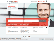 Tablet Screenshot of pagepersonnel.ch