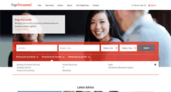 Desktop Screenshot of pagepersonnel.com.sg