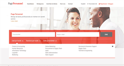 Desktop Screenshot of pagepersonnel.nl